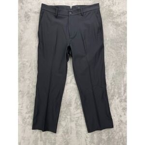 Dunning Mens Everbest Golf Pants 32x00 (Real 32x28) Black Flat Front Performance